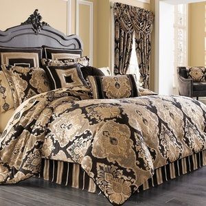 J Queen Embroidered Blanket